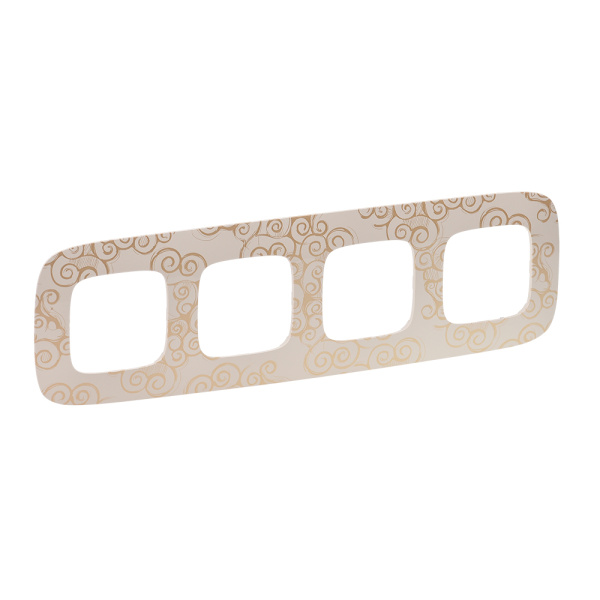 Legrand Valena ALLURE Нарцисс золото Рамка 4-ая 754354