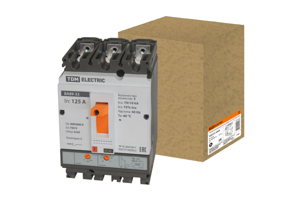 TDM ВА89-33 3Р 125А 70кА SQ0751-0049