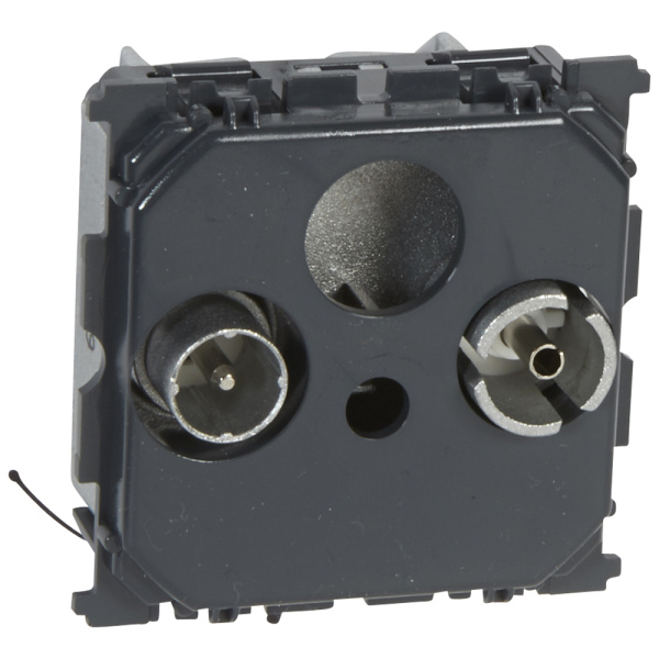 Купить Legrand Celiane Мех TV-FM розетка единственная 2 мод 067383