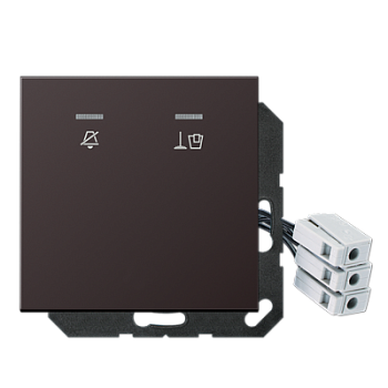 JUNG Накладка для внешнего DND-модуля с LED-лампами, 230 В, Dark ALCUKO5M230D