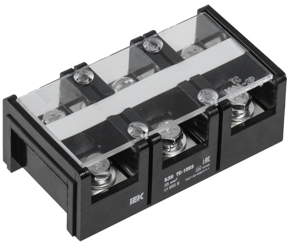 IEK Блок зажимов БЗН ТС-1003 35 мм2 100A 3 пары