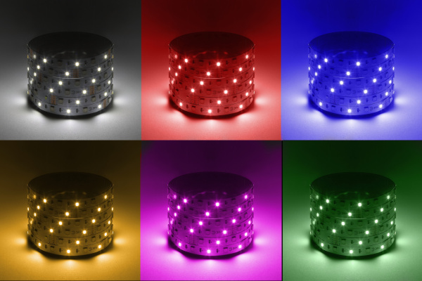 ЭРА Светодиодная лента LS5050 -14,4-60-12-RGB+W(6500)-IP20-1 year-5m RGB+холодный белый 5м