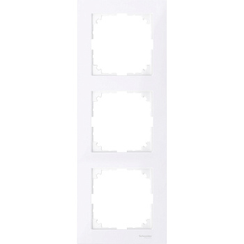 SE Merten SM M-Pure Бриллиантовый Бел Рамка 3-ая MTN4030-3625