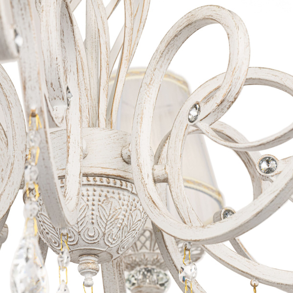 Maytoni Elegant Grace Белый с Золотом Люстра 8xE14 40W ARM247-08-G Купить Maytoni Elegant Grace Белый с Золотом Люстра 8xE14 40W ARM247-08-G