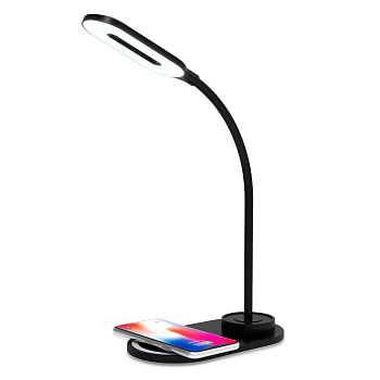 Ambrella Светодиодная настольная лампа с беспроводной зарядкой DE589 BK черный LED 3000-6400K 3W