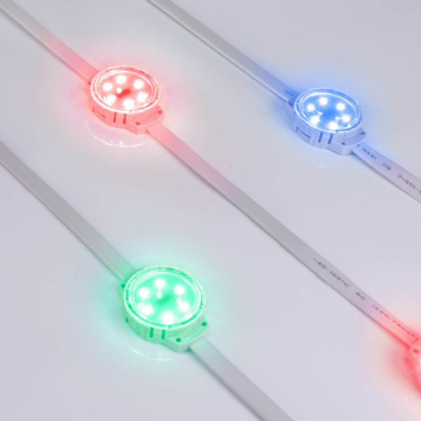 Arlight Модуль управляемый SOLEX-DMX-3535-6-24V RGB 120deg (D40x16mm, 1.5W, IP67) (-) 028882