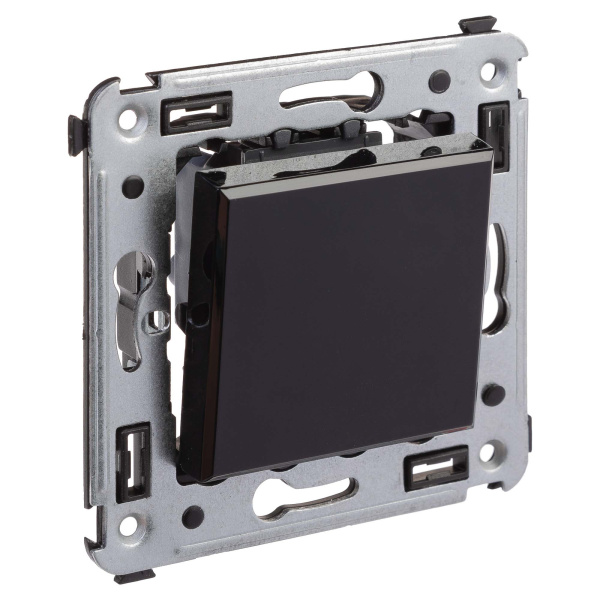 Купить DKC Инвертор одноклавишный в стену, "Avanti", "Черный квадрат"