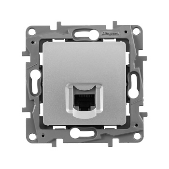 Legrand Etika Алюминий Розетка компьютерная RJ45, категория 5е UTP 672441