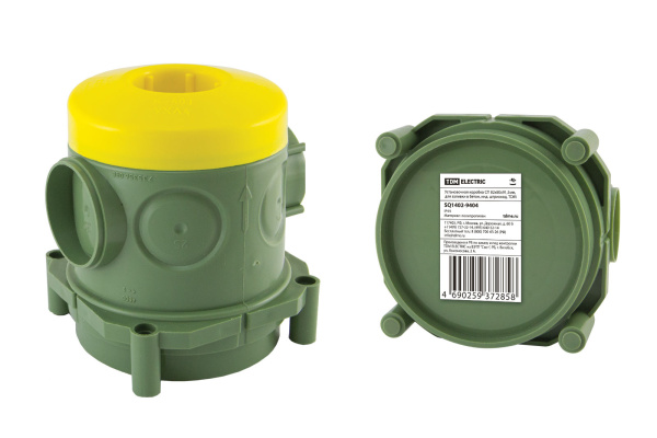 TDM Установочная коробка СП 82х80х91,5мм, для заливки в бетон, инд. штрихкод, SQ1402-9404