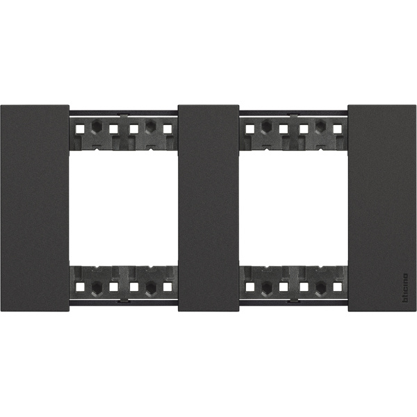 BT Living now Черный Рамка немецкий стандарт 2 поста (2+2 мод) KA4802M2KG