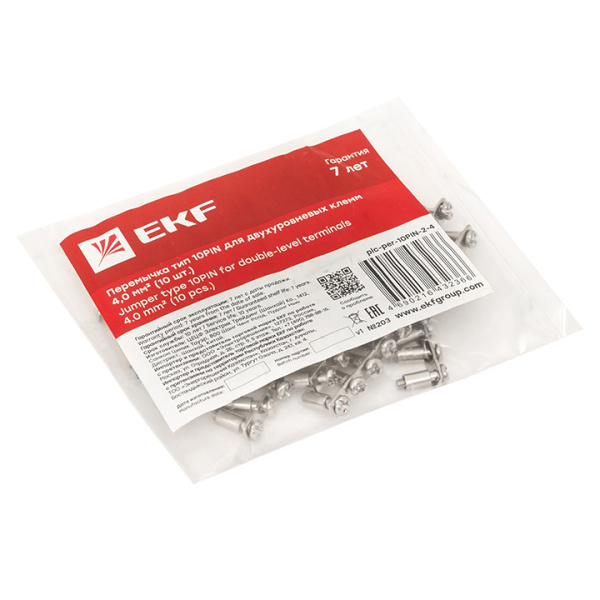 Купить Перемычка тип 10PIN для двухуровневых клемм 4,0 мм2 (10 шт.) EKF