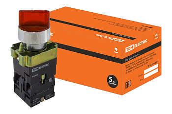 TDM Переключатель BK 2465 2 положения красный 1з+1р SQ0703-0015