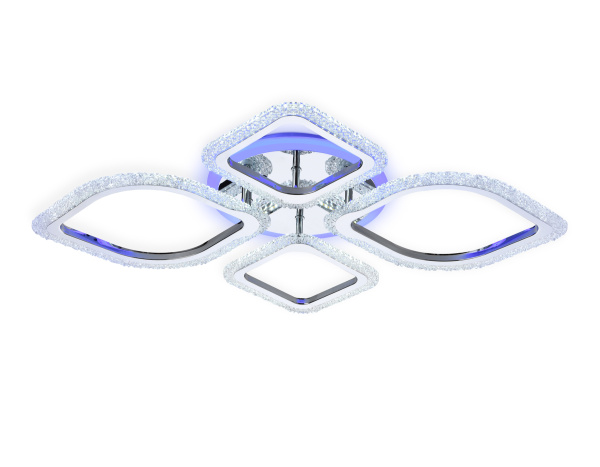 Купить Ambrella Потолочный светодиодный светильник с пультом FA5148 CH хром 77W 680*630*90 (ПДУ РАДИО 2.4)