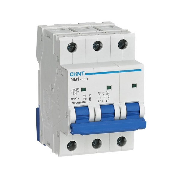 CHINT Автоматический выключатель NB1-63H 3P 6A 10кА C (R) 179877