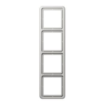 JUNG CD 500 Светло-серая Рамка 4-ая CD584LG