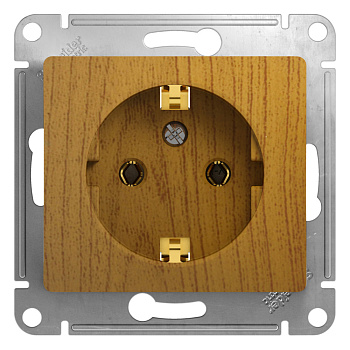 Systeme Electric Glossa Дерево Дуб Розетка с/з