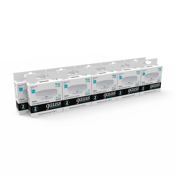 Купить Gauss Лампа Elementary GX53 9W 680lm 4100K LED 83829