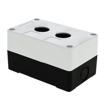 EKF PROxima Корпус КП102 пластиковый 2 кнопки белый