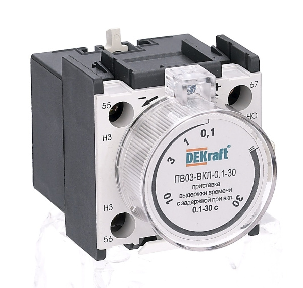 Купить Dekraft Приставка выд. врем. с задерж. при вкл. 10-180сек. 1з+1р ПВ-03