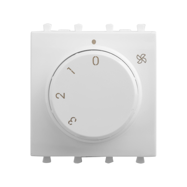 DKC Механизм управления вентиляторами модульный, "Avanti", "Белое облако", 2модуля