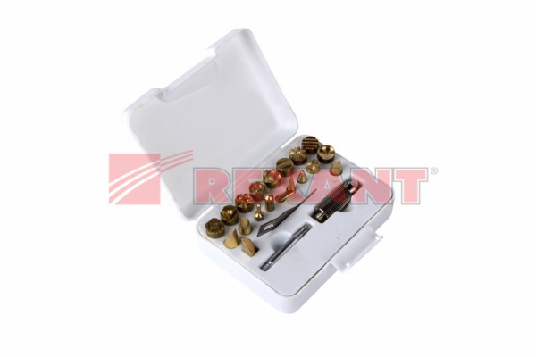 Купить Набор паяльник-выжигатель (21 насадка) 220V 20/50Вт Rexant 12-0187