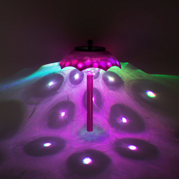 ЭРА ERASF22-53 ЭРА Садовый светильник Зонтик ДИСКО, на солнечной батарее, 1LED, 32 см