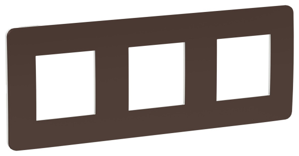 Купить SE Unica Studio Шоколад/Белая Рамка 3-ная NU280616