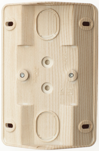 Купить Systeme Electric Этюд наруж Сосна Розетка 2-ая угловая б/з без шторок 16А 250B