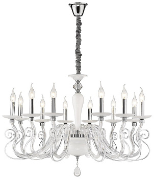 Wertmark WE173.12.103 Люстра подвесная Хром, Белый E14 12*40W