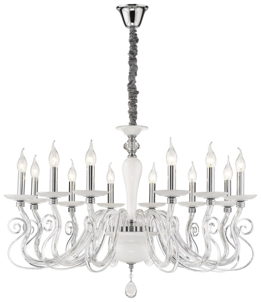 Wertmark WE173.12.103 Люстра подвесная Хром, Белый E14 12*40W