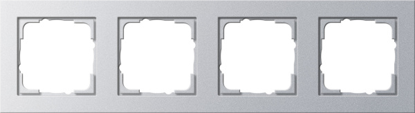 Gira E2 Алюминий Рамка 4-ая 021425