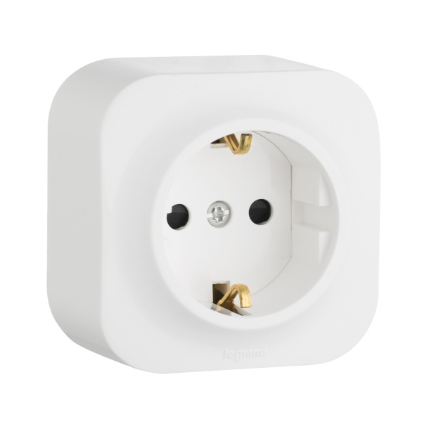 Legrand Quteo Белый Розетка с/з 782211