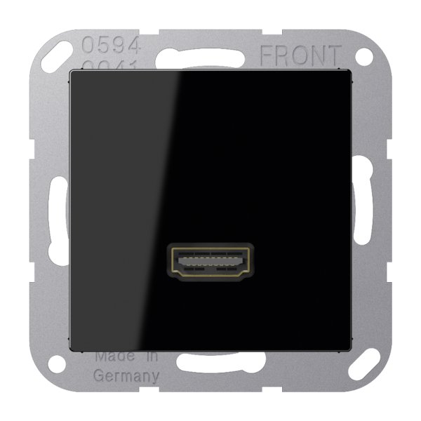 JUNG A 500 Черная Розетка HDMI 1-ая MAA1112SW