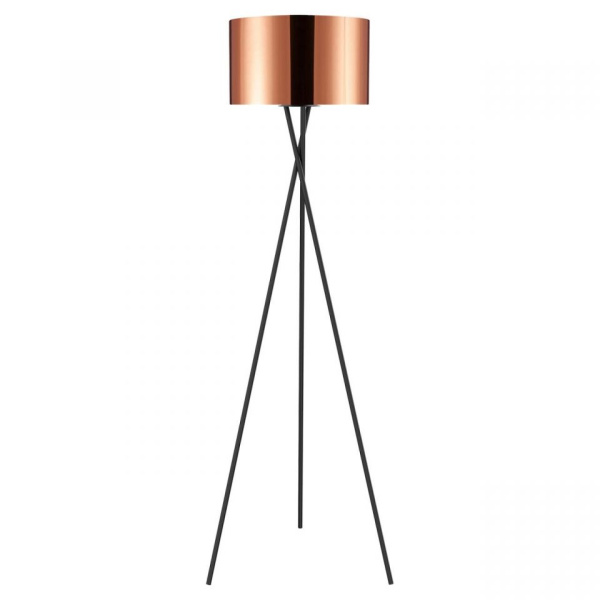Lussole LGO Торшер без ламп черный/медный LSP-0634