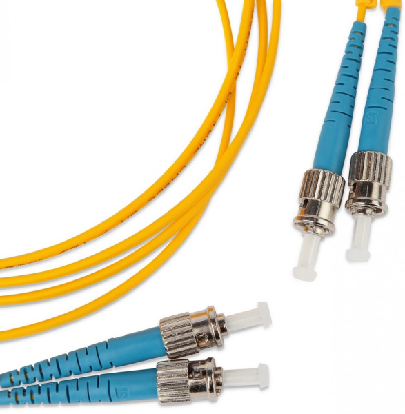 Hyperline FC-D2-9-ST/UR-ST/UR-H-50M-LSZH-YL Патч-корд волоконно-оптический (шнур) SM 9/125 (OS2), ST/UPC-ST/UPC, 2.0 мм, duplex, LSZH, 50 м 247576