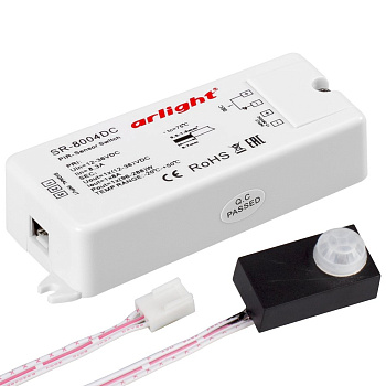 Arlight Датчик SR-8004-DC black (12-36V, 96-288W, PIR-Sensor) (-) 020866