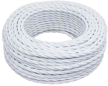 BIRONI Белый матовый Витой провод 3*2,5 10м B1-435-71-10