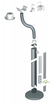 SE OptiLine 45 Стойка 2-сторонняя свобод. 2,45м без основания анодированное покрытие ISM20116
