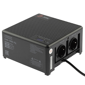 ЭРА Стабилизатор напряжения CНК-1000-УЦ компактный универсальный, 140-260В/220В, 1000ВА