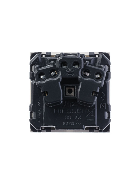 Купить ABB NIE Zenit Бел Розетка с/з с защитными шторками, винт. зажим, 2 мод 2CLA228800N1101