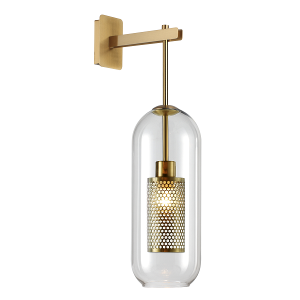 Купить Odeon Light 4940/1W PENDANT ODL22 235 античн.бронза/металл/прозрачный/стекло Бра E27 1*40W CLOCKY