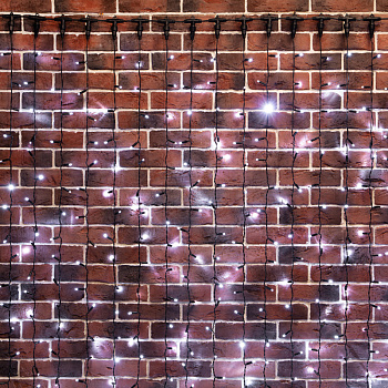 NEON-NIGHT Гирлянда "Светодиодный Дождь" 2х4м, эффект мерцания, черный провод, 230 В, диоды БЕЛЫЕ, 800 LED 235-202