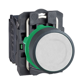 SE Кнопка 22мм белая с возвратом (XB5AA21) XB5AA11