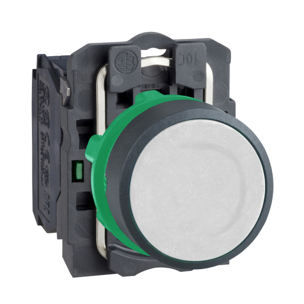 SE Кнопка 22мм белая с возвратом (XB5AA21) XB5AA11