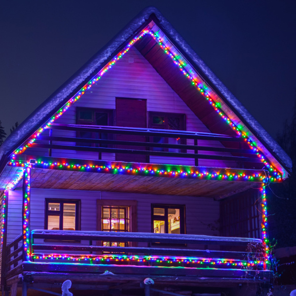 Eurosvet Гирлянда Нить 400-102 мульти с эффектом мерцания 20м IP65 a044079