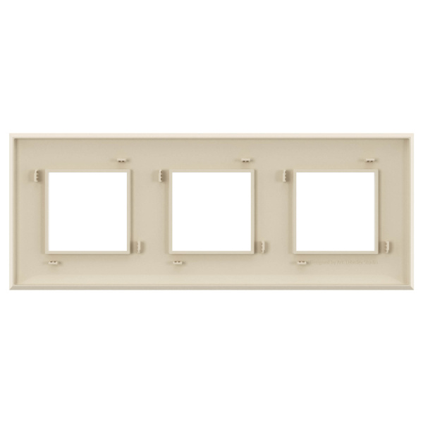 Купить DKC Рамка "Avanti", "Ванильная дымка", 3 поста (6 мод.)