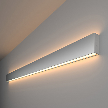 Elektrostandard 101-100-40-128 / Линейный светодиодный накладной двусторонний светильник 128см 50W 3000K матовое серебро a041471