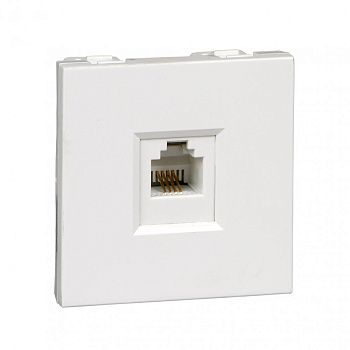 Systeme Electric Розетка ТЕЛЕФОННАЯ "В45" С/У для каб. кан. белый