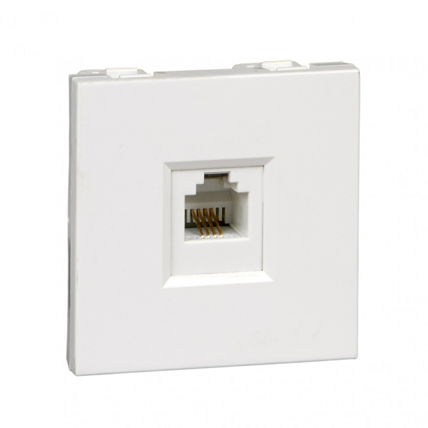 Systeme Electric Розетка ТЕЛЕФОННАЯ "В45" С/У для каб. кан. белый