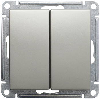 Systeme Electric Wessen 59 Шампань Выключатель 2-клавишный, 10АХ